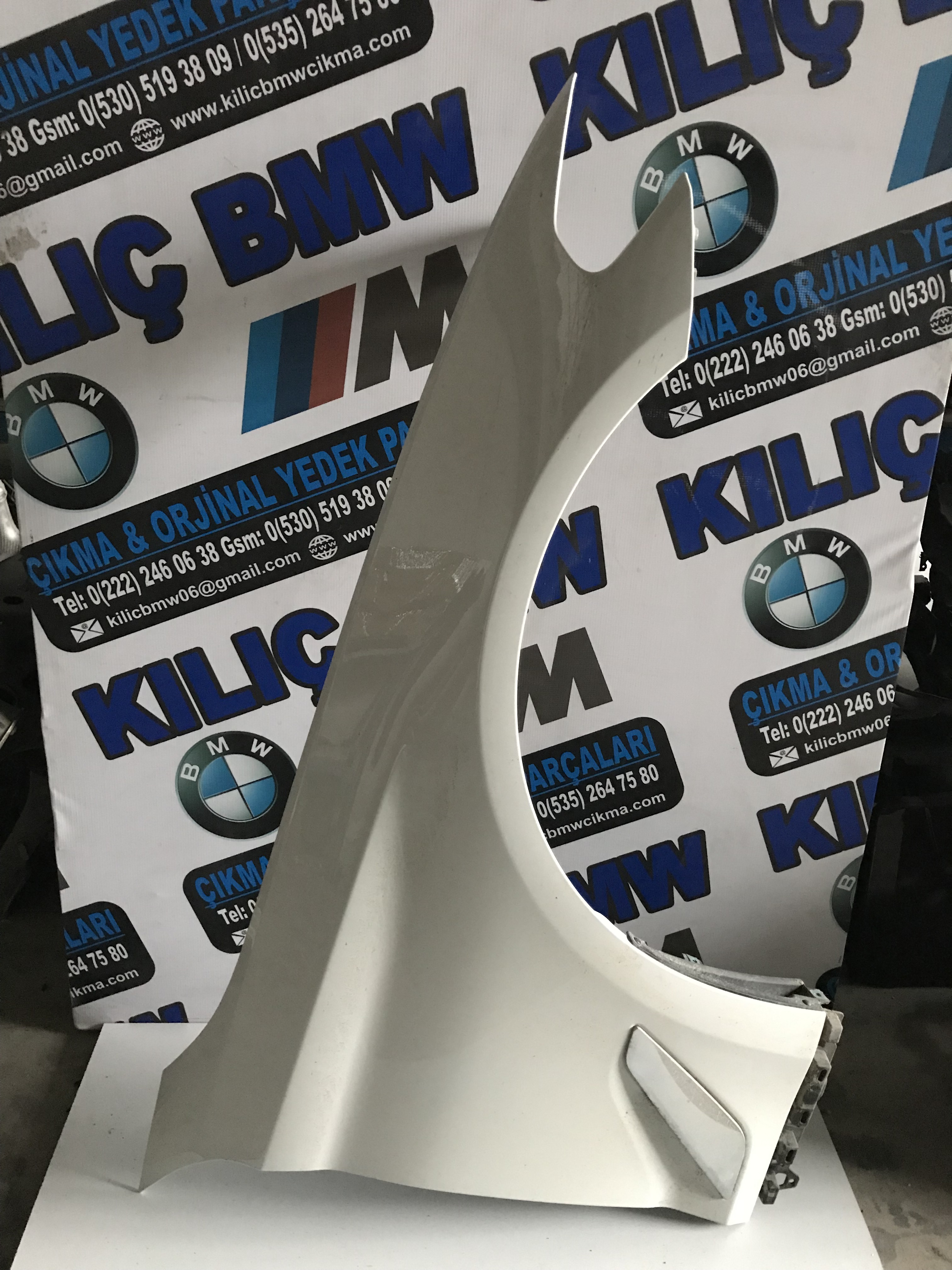 BMW G30 SAĞ ÖN ÇAMURLUK ÇIKMA ORJİNAL DÜZ BEYAZ